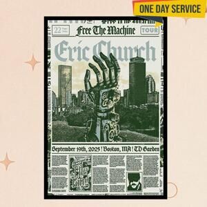 Eric Church Live Concert September 19 2025 Td Garden Boston Poster